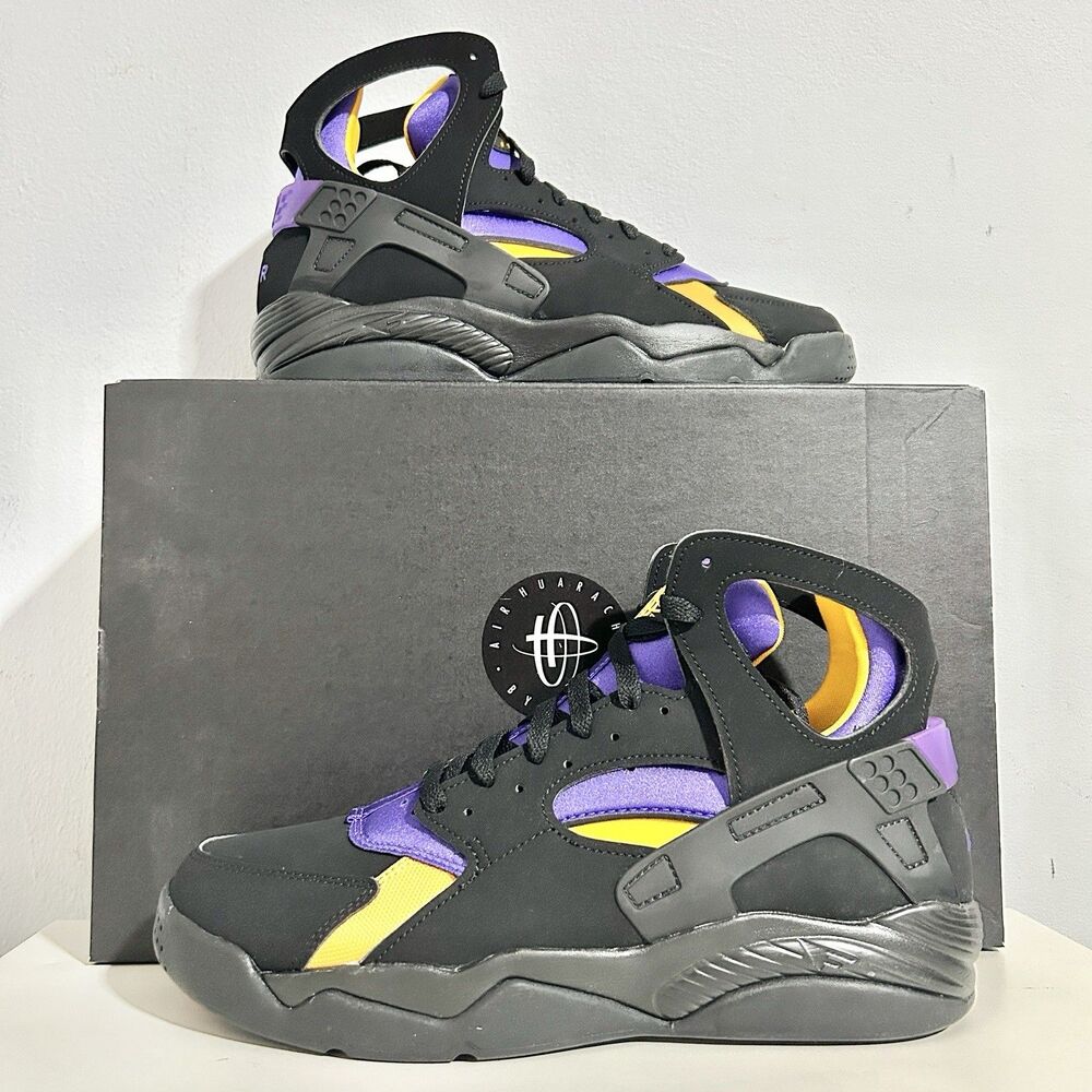 Nike Air Flight Huarache “Lakers Away” Men’s Size 10 Lifestyle Sneakers